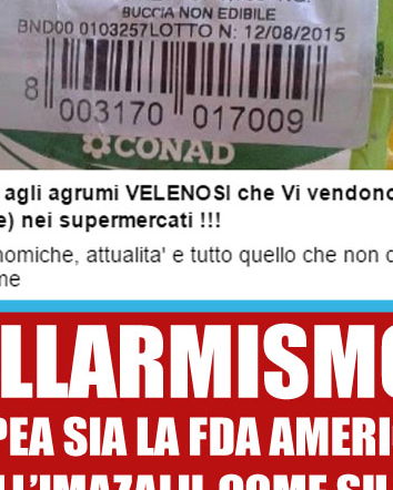 Agrumi velenosi – allarmismo sciocco