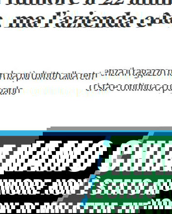 Malato a 22 anni, abbandonato dall’INPS