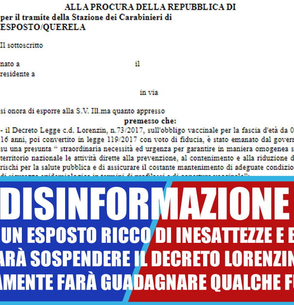 Esposti, querele e vaccini – voi state male! article-post