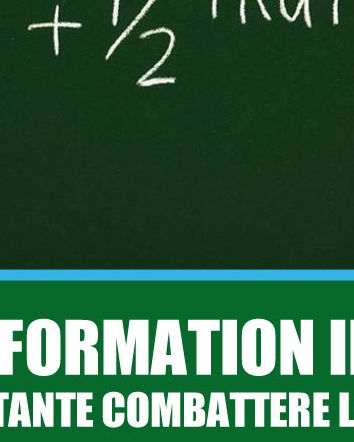 La disinformazione va eliminata da subito