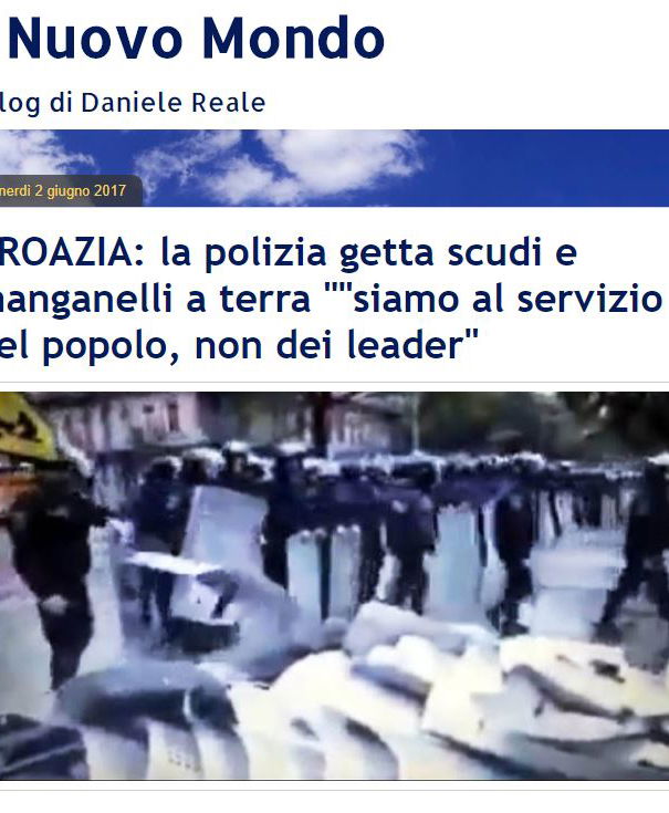 Croazia, polizia getta i manganelli article-post