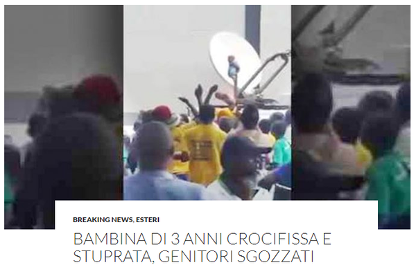 VoxNews, crocifissa e violentata a 3 anni – Fact-checking