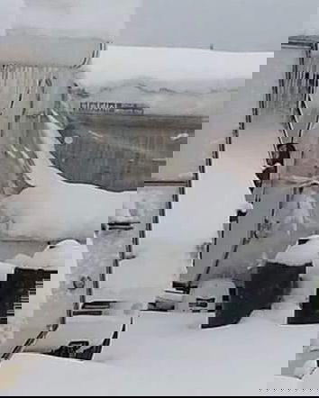 Amatrice – I camper sotto la neve