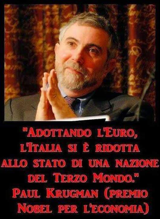 Krugman, l’euro e l’Italia