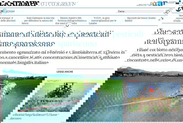 Due settimane di dieta bio…