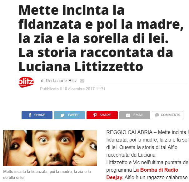 La mamma dei fuffari è sempre incinta, altro che Alfio! article-post