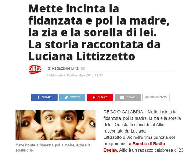 La mamma dei fuffari è sempre incinta, altro che Alfio!