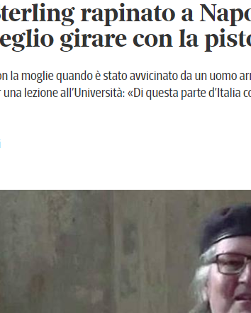 Bruce Sterling, Napoli e la rapina fantasiosa
