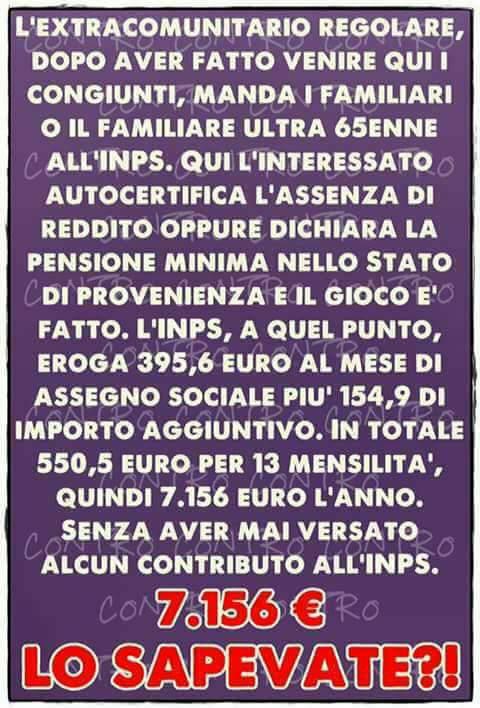 Pensioni, extracomunitari e aspettativa di vita