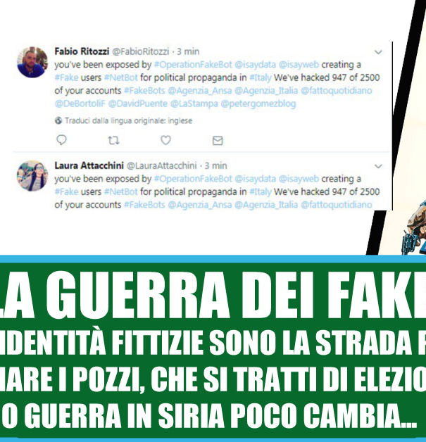 Le identità fittizie le fake news e il giornalismo- #OperationFakeBot article-post