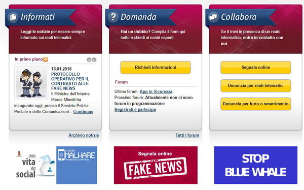 Il Ministero della verità della Polizia Postale