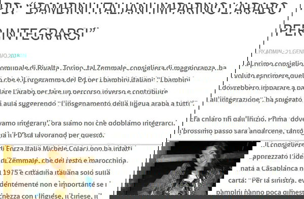 Bambini costretti a studiare l’arabo?