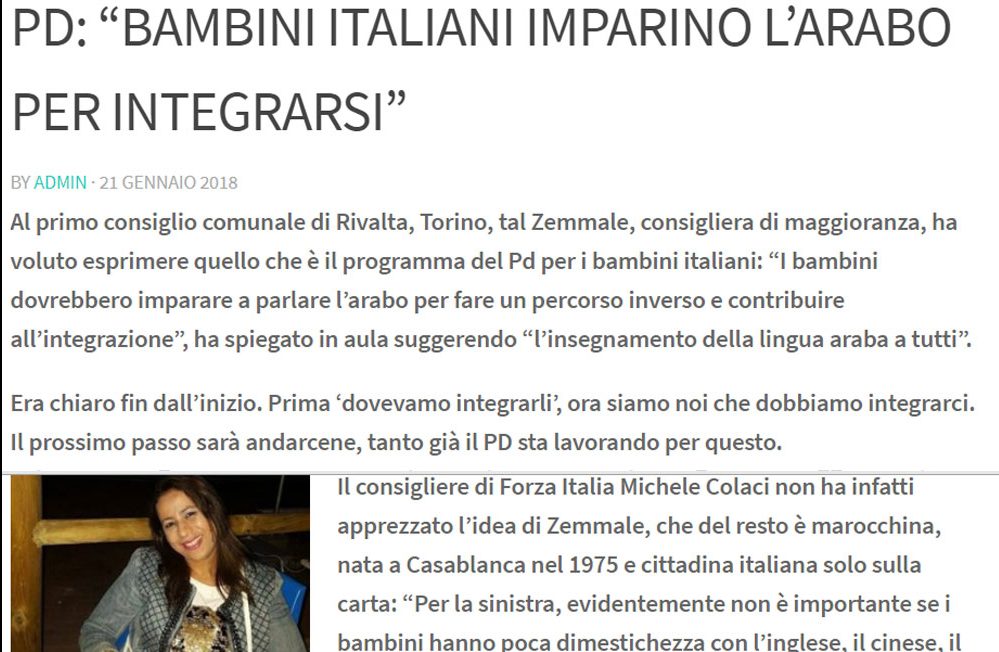 Bambini costretti a studiare l’arabo? article-post