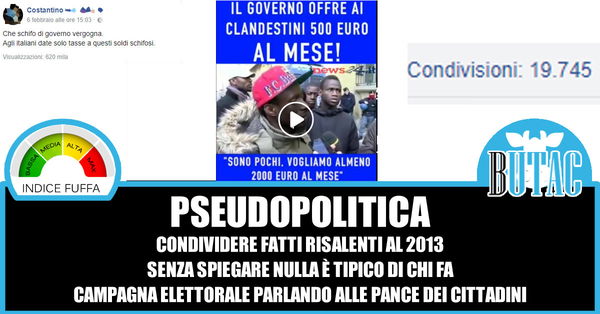 500 euro ai clandestini