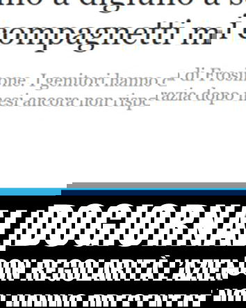 Il bambino senza cibo in mensa