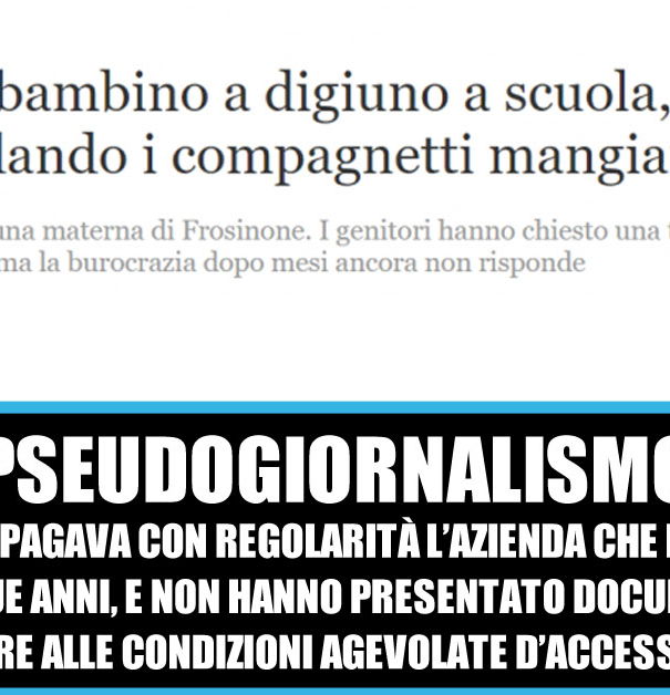 Il bambino senza cibo in mensa article-post