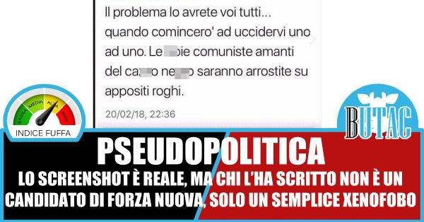 Il (non) candidato di Forza Nuova