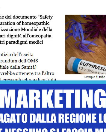 Acqua, zucchero e disinformazione