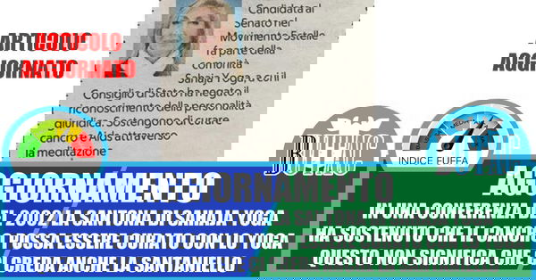 Sahaja Yoga e la candidata del M5S