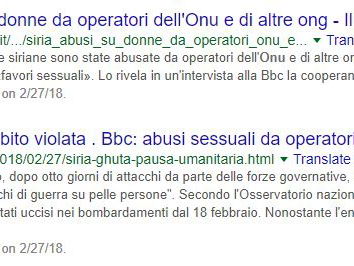 Operatori umanitari abusano o denunciano?