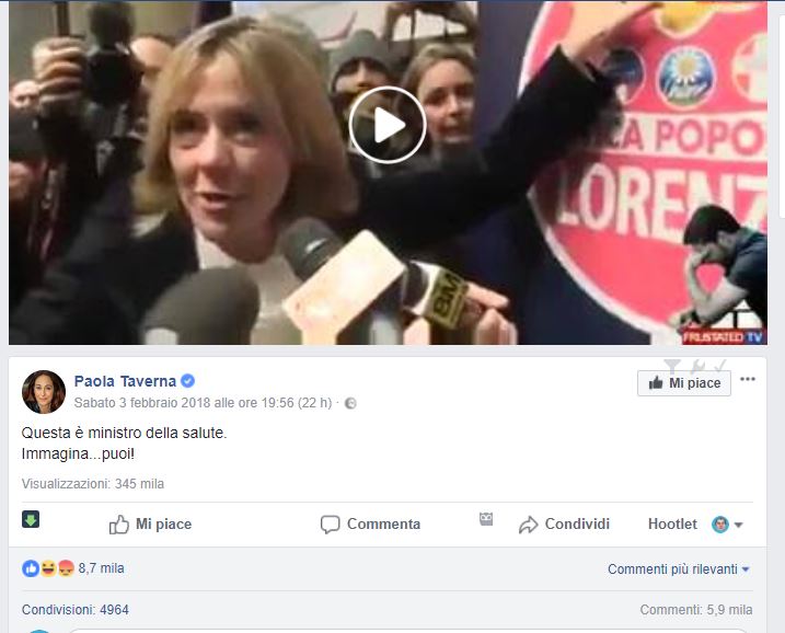 La Lorenzin ubriaca? article-post