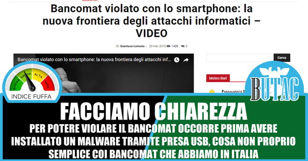 Il bancomat scassinato con lo smartphone