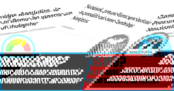 Tutti contro Cambridge Analytica
