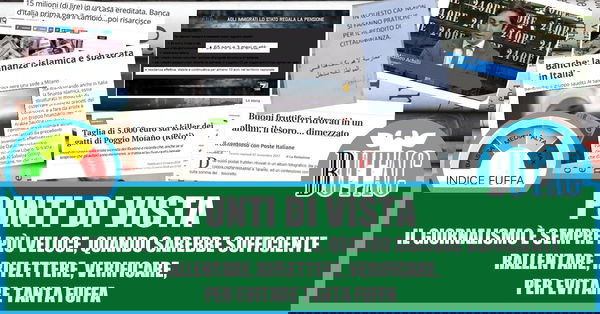 Rallentare, riflettere, verificare…