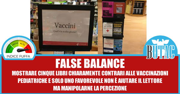 Il false balance in libreria