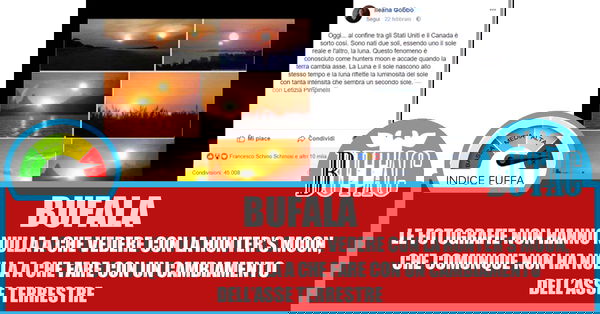 Il doppio Sole e la hunters moon