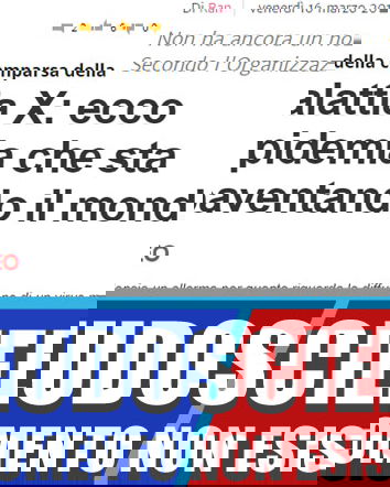 La malattia X che minaccia l’umanità!