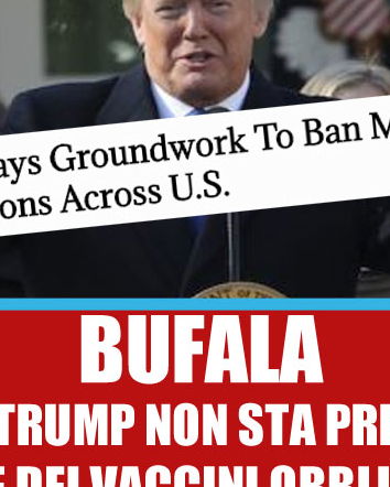 Trump, i vaccini e le fonti