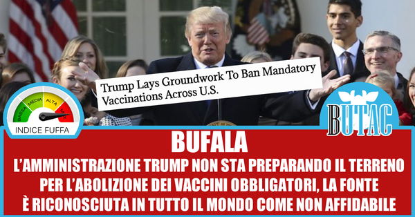 Trump, i vaccini e le fonti