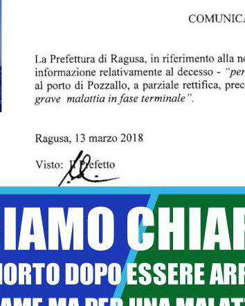 Il migrante morto di fame e le fonti