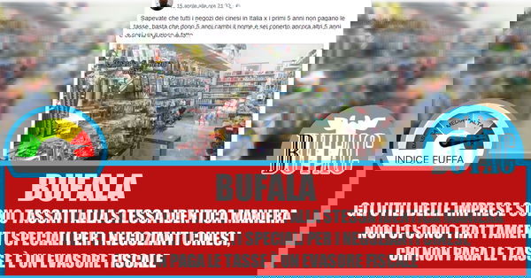 I cinesi che non pagano le tasse per 5 anni