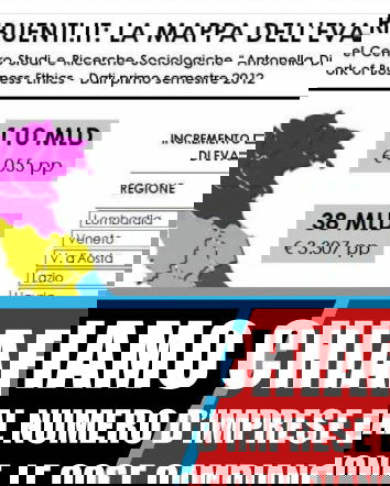 L’evasione al Nord e al Sud