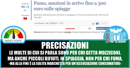 Sanzioni in spiaggia per il fumo article-post