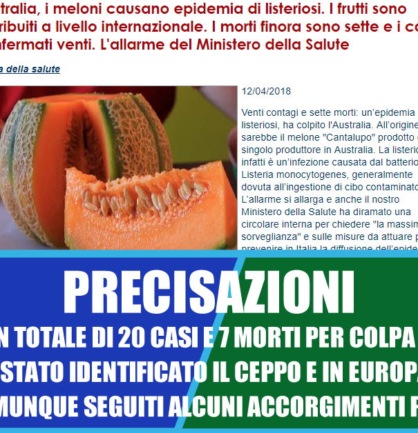 I meloni con la listeria – precisazioni article-post