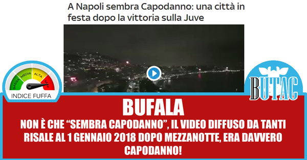 I festeggiamenti a Napoli che sembra Capodanno