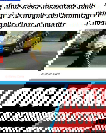 La finta cieca che non è finta…