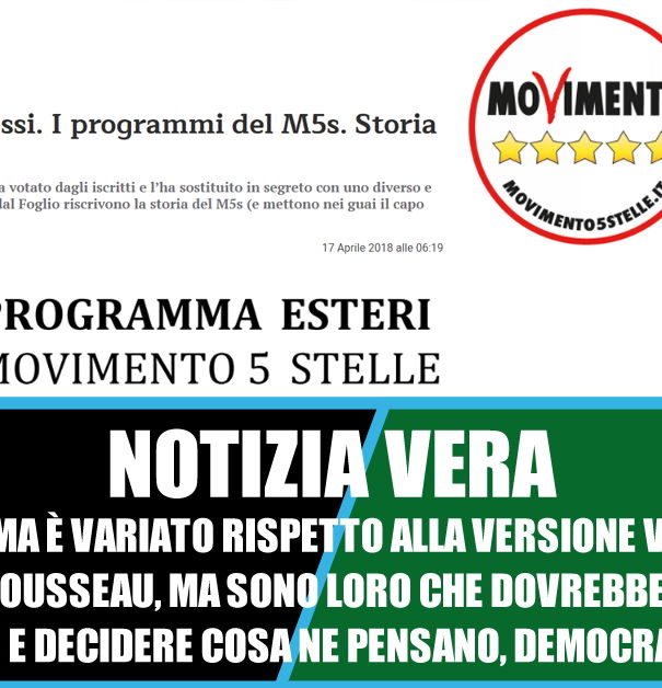 Il programma del Movimento 5 stelle article-post