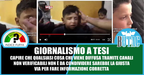 Il bambino che confessa il falso attacco chimico