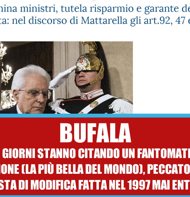 L’art. 65 della Costituzione article-post