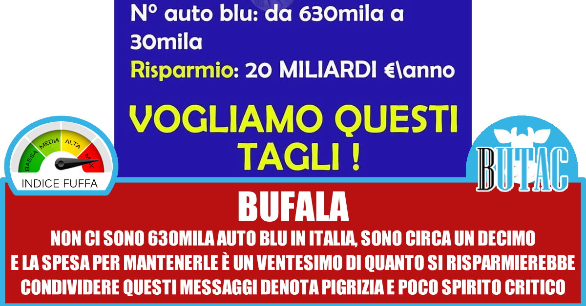 Sempre questione di numeri… (sbagliati) – Le auto blu article-post