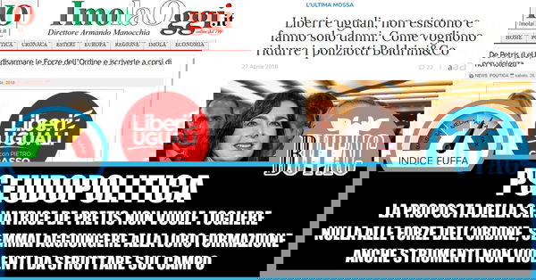 Disarmare le forze dell’ordine