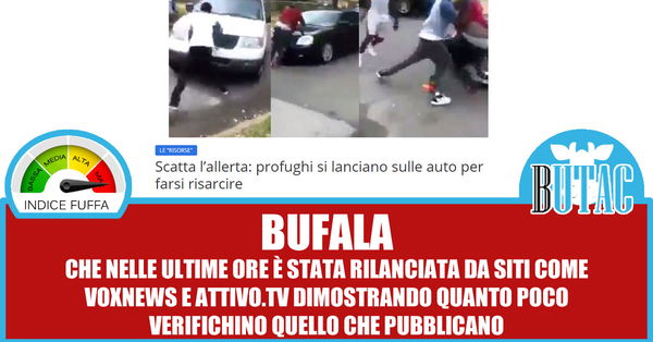 Profughi si lanciano sulle auto
