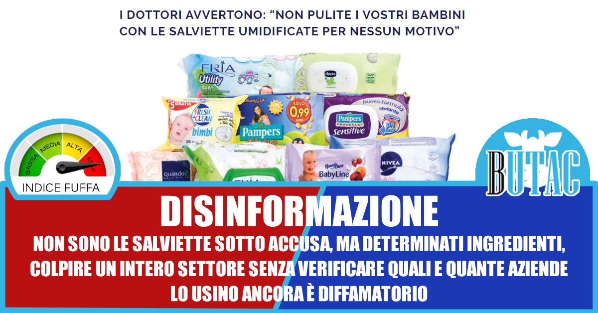 Salviette per bambini e diffamazione article-post
