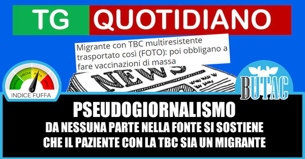 L’importanza del fact-checking – Migranti e TBC