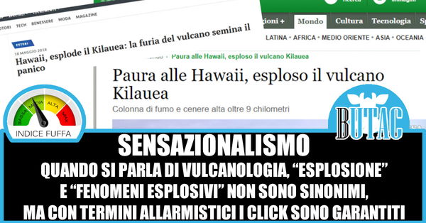 Il vulcano Kilauea e i titoloni