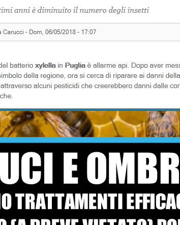 Xylella, insetticida e giornalismo